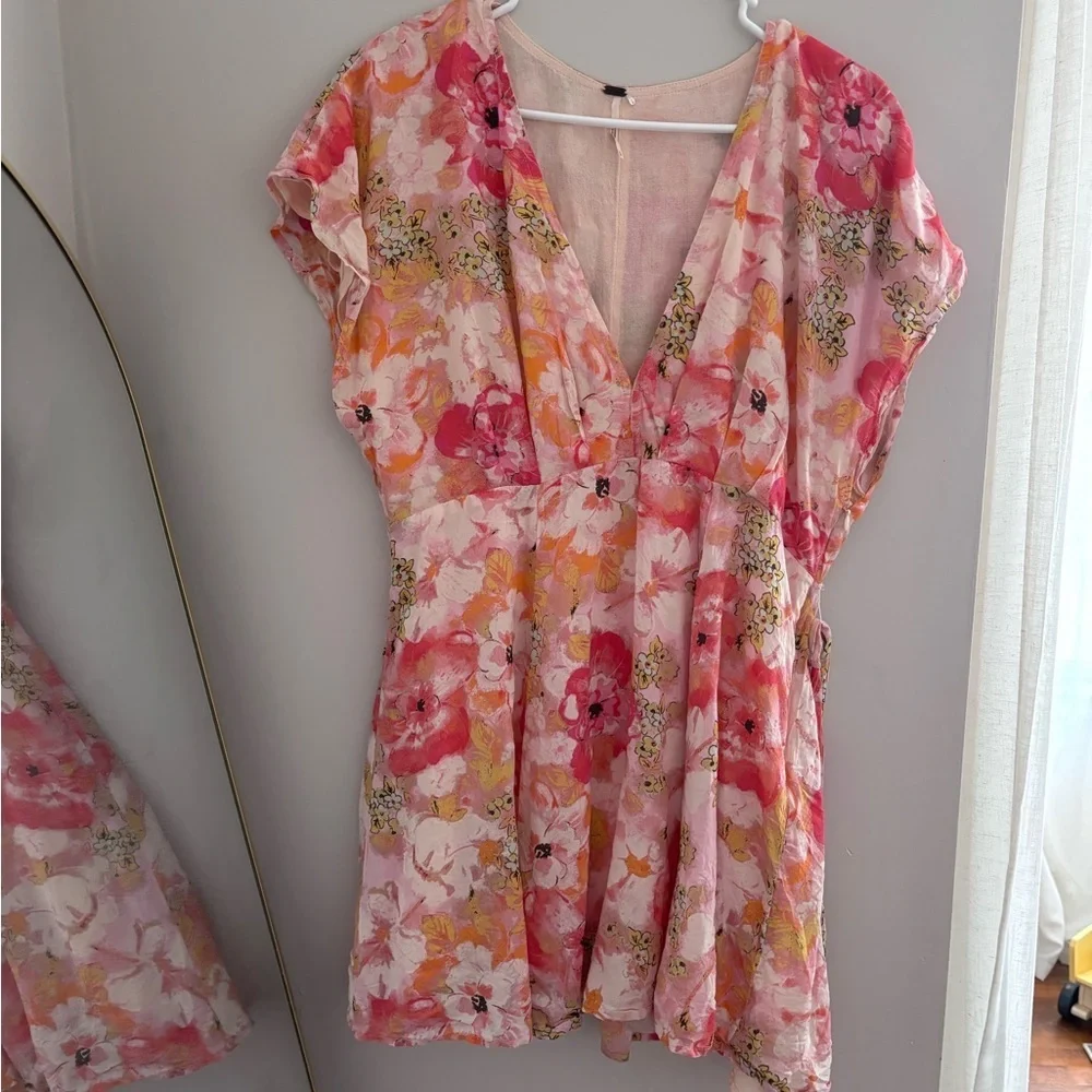 Free People | Freddy Tie mini dress in Fruit Punch‎